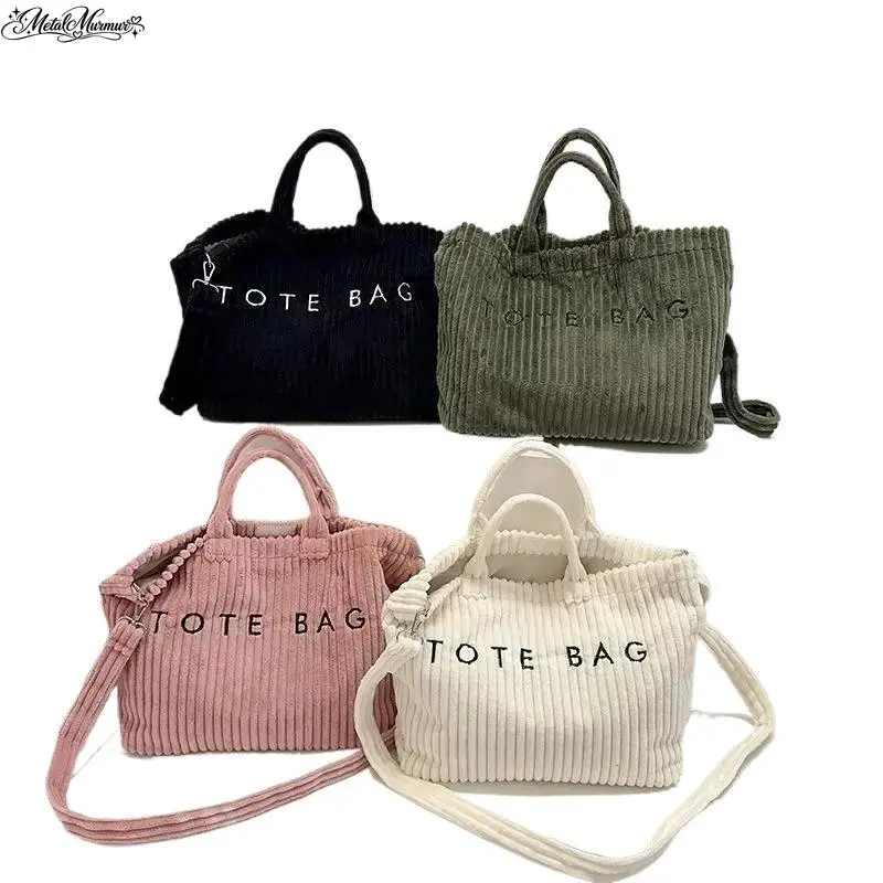 Women's Large-Capacity Suede Canvas Gym Tote Bag - Athletic Cute, Alphabet Print with Letter Border, Versatile for Everyday Use (Sports & Outdoor Accessory)