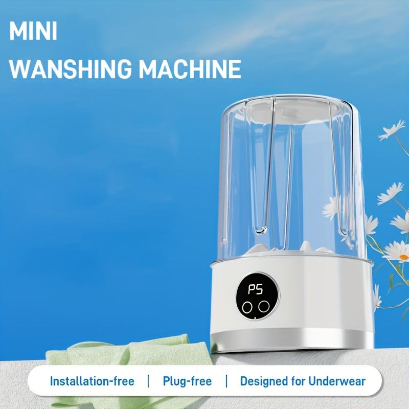 33.81oz Mini Washing Machine, USB Wireless Portable Underwear Laundry Cup, No Plug Required, 5-Minute Rapid Wash, Underwear-Specific, Convenient For Business Trips