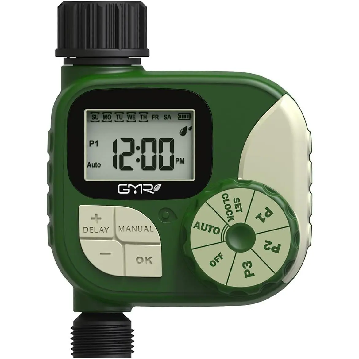 Sprinkler Timer, Water Timer for Garden Hose, Hose Timers for Watering | Irrigation Timer with 3 Programs/Rain Delay/Manual/Auto Watering System, 1 Outlet