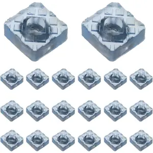 Rubber  Square Shape Non-Slip Rubber Furniture Floor Pads for Chair    Floor -Pack of 20