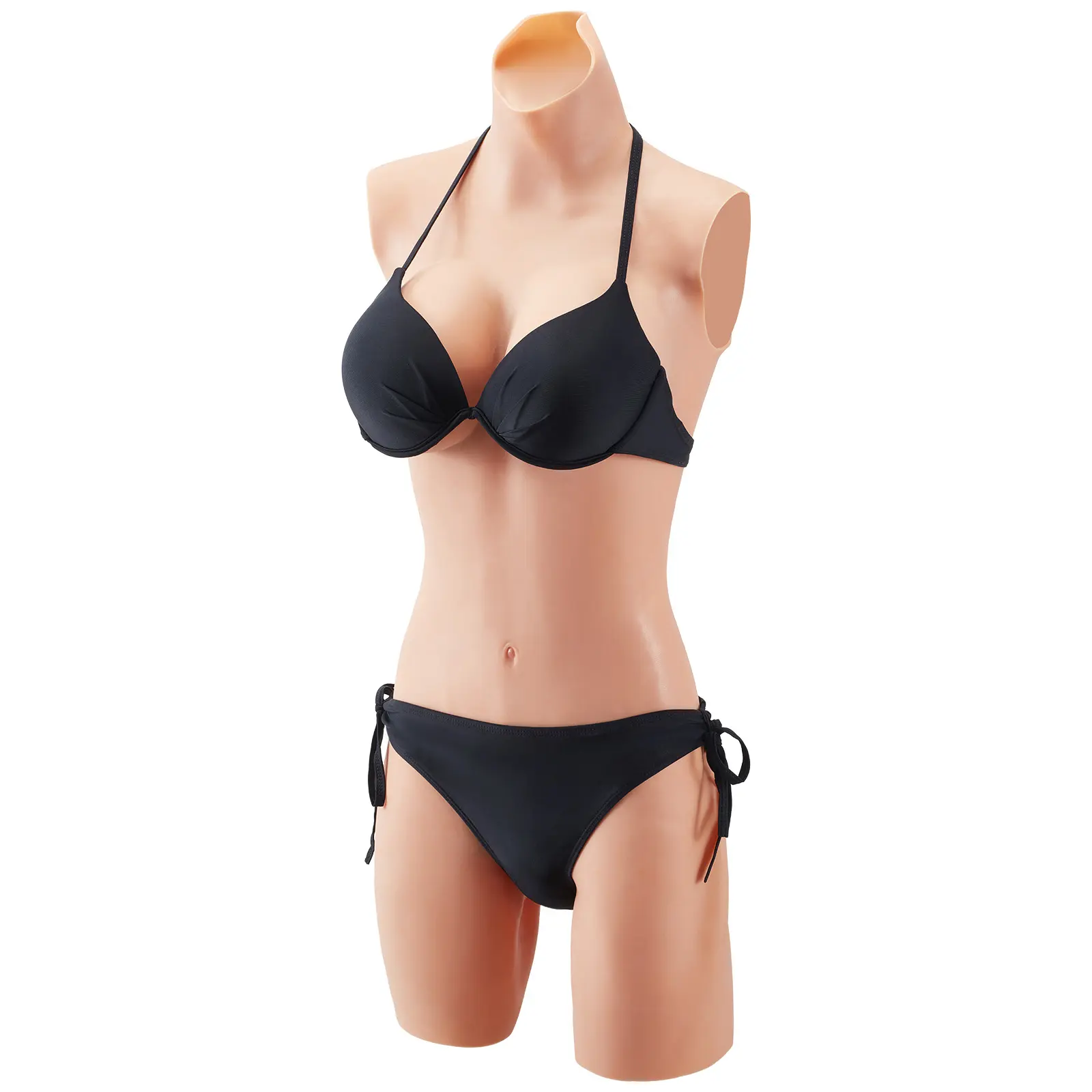 Silicone Bodysuit Bra with D-Cup Silicone Breastplate, Soft Skin-Friendly Realistic Natural Option for Crossdressers, Pants