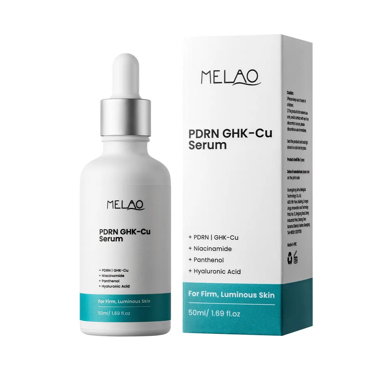 PDRN & GHK-Cu Facial Serun, Improve Fine Lines,Boost Skin Elasticity,Even Tone,Long Lasting Hydration for Dull Sagging Dry Aging Skin,50ML