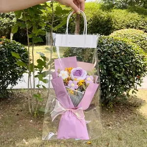 Rose Knitted Bouquet Handmade Yarn Flower Arrangement, Perfect Gift for Mother's Day, Birthday, Graduation, Anniversary, Home Decor