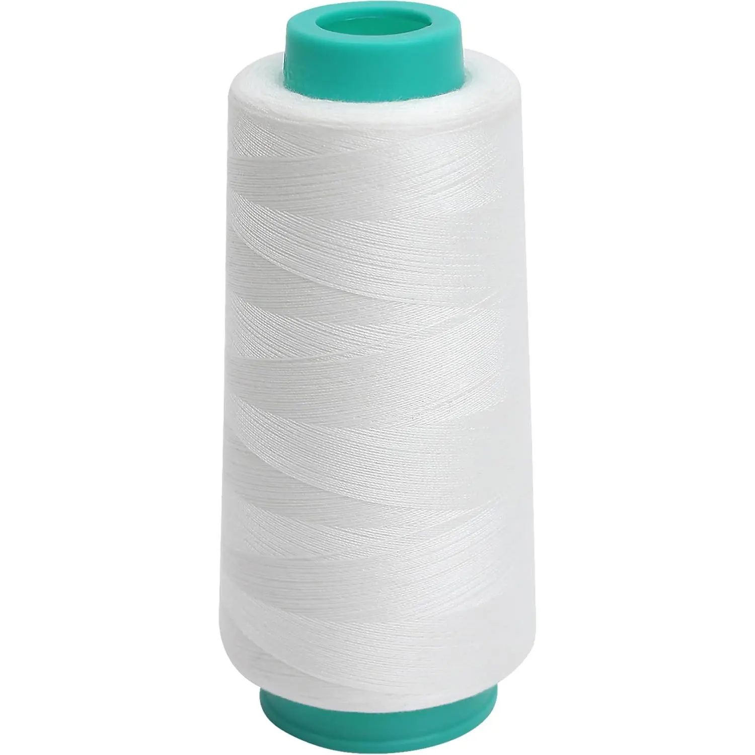 1800 Yards White All Purpose Polyester Sewing Thread Cones 40s/2 for Serger Overlock Machine Quilting Spool Kit for Stitching Embroidery Clothing Repair Home Decor Piecing