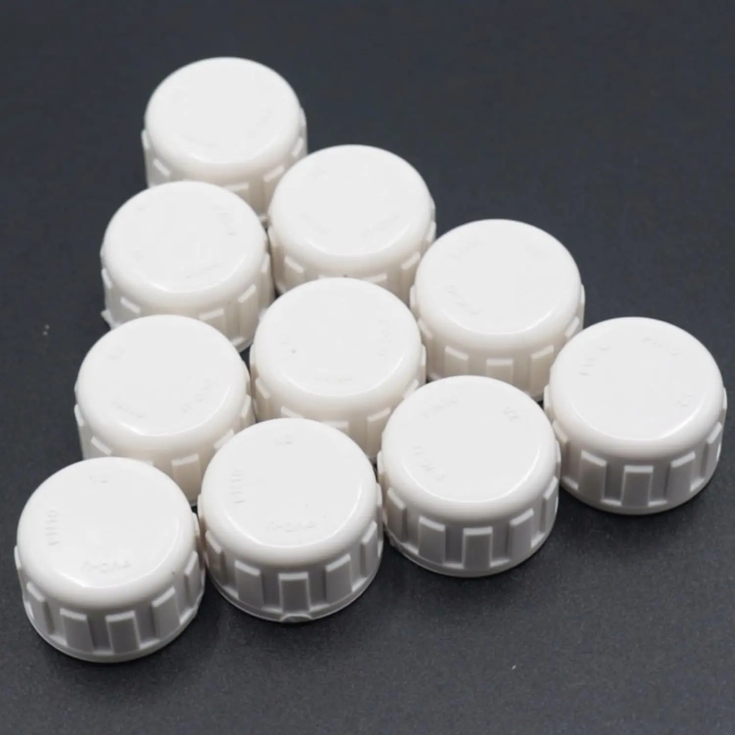 10-Pack 1/2" White PVC Pipe Fittings End Female Thread Cap Plug Adapters, Sturdy and Easy Install for Plumbing Applications,  for DIY Projects, Pipe Repair and Modification