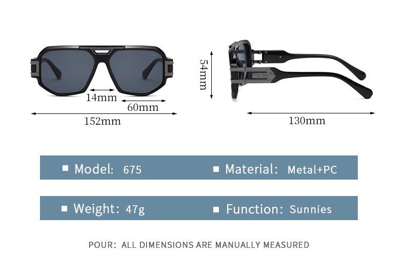 Cazal Sunglasses Legends 4 Color 675 Gray Lenses Glasses Windproof Polarized Eyewear