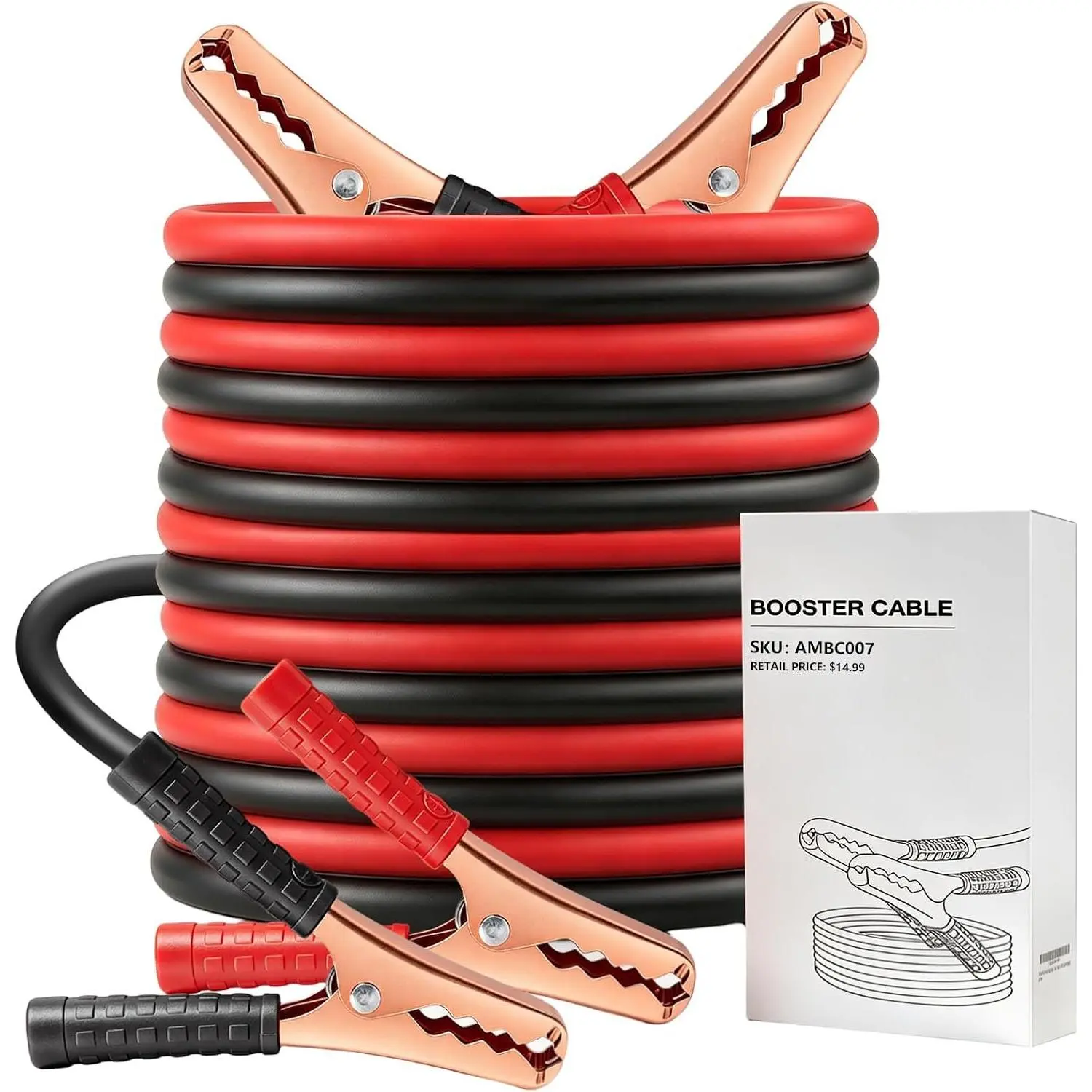 Jumper Cables for  , Heavy Duty Automotive Booster Cables for Jump Starting  or Weak  (10-)