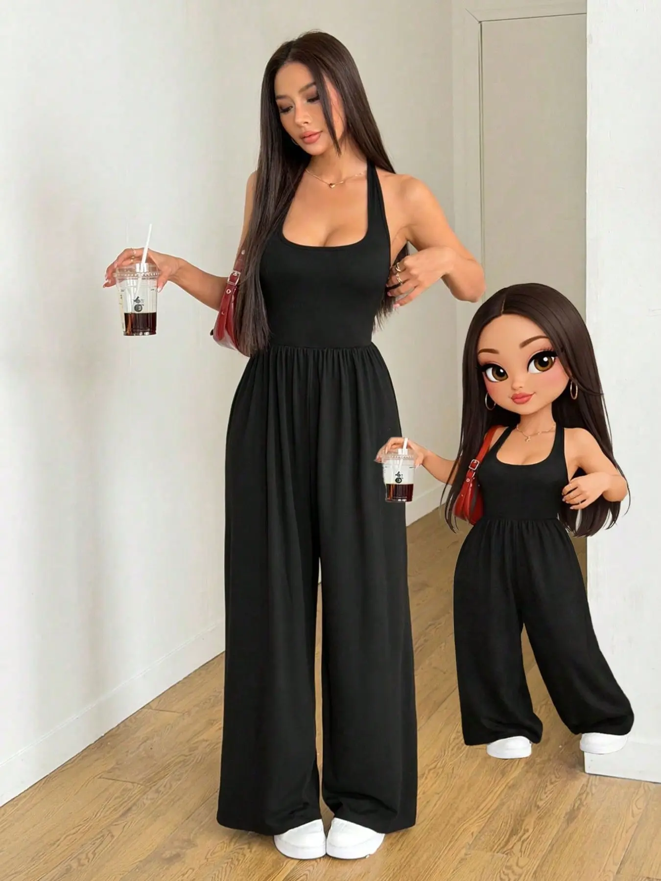 Women's Strapless Jumpsuit Overalls, Fashion Loose Casual Comfort, Soft Fabric, High Elasticity, Ootd, Street Style, Beach Party, Rural Vacation, Streetwear