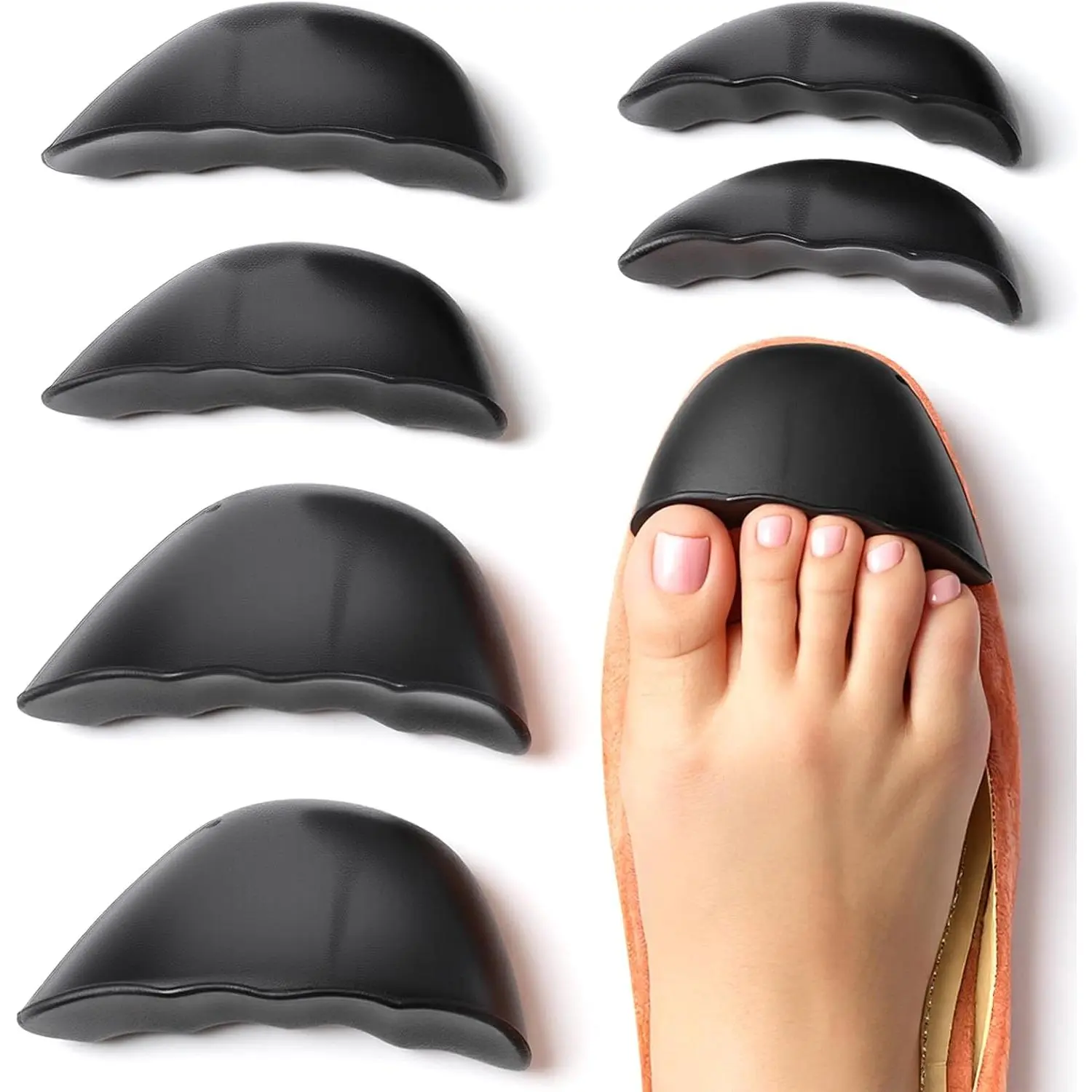 3 PCS Soft Sponge Adjustable Shoe Filler, Half-Size Insoles Adjust Too Big Shoes Toe Cushion Fillers Make Shoes Fit Shoe Inserts for Women Too Big for All Day Pain Relief and Comfort Men and Women