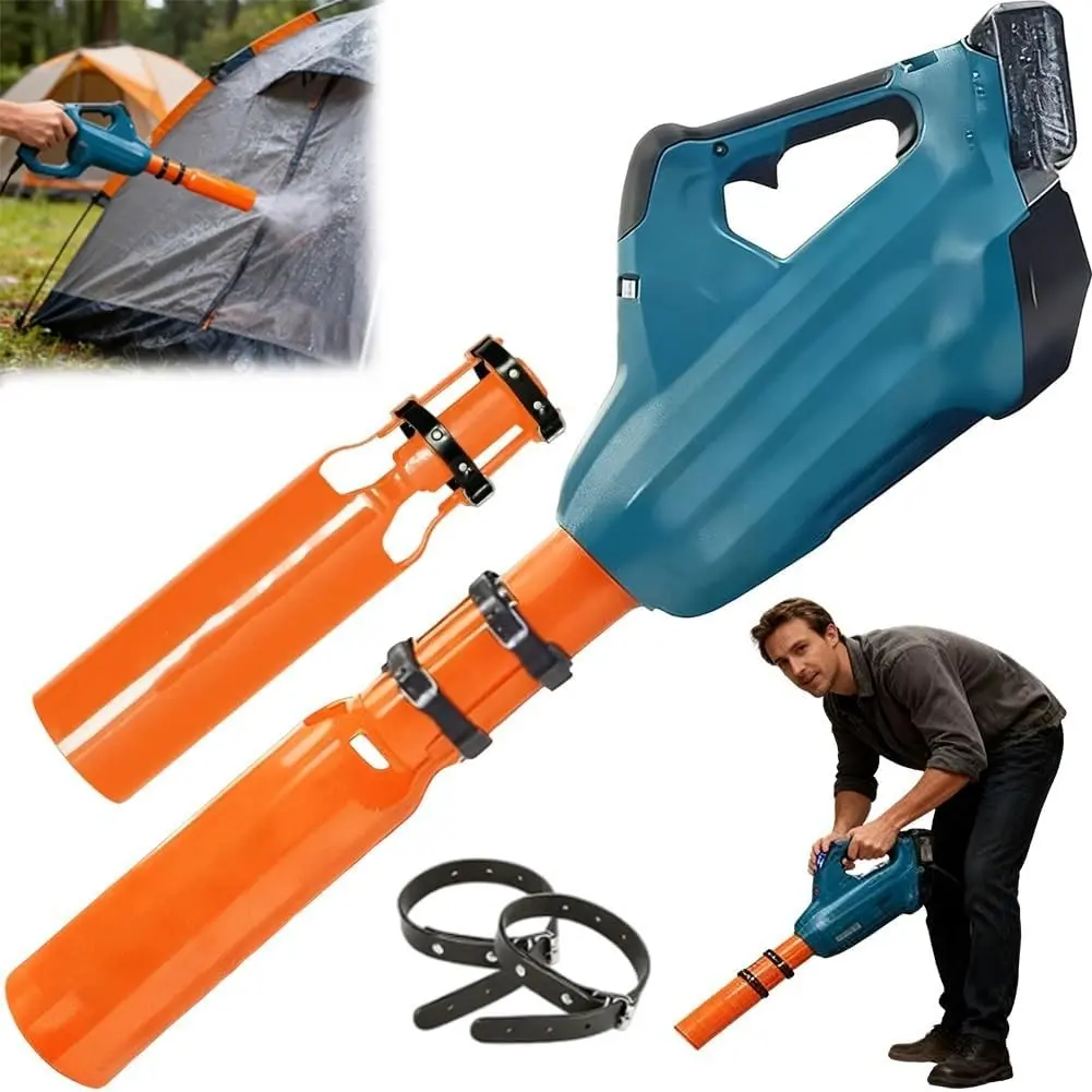 Leaf Blower Air Booster, Leaf Blower Nozzle Attachment, Universal High Flow Nozzle, Pressure Ring for 2-4 Inch Round Nozzles