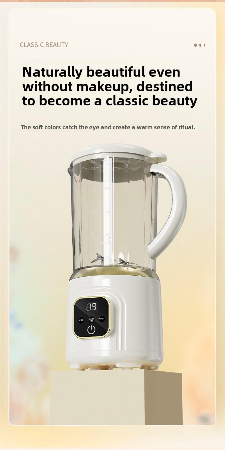 New dual-blade juicer, wireless electric large-capacity juice maker, portable blender for fresh juice