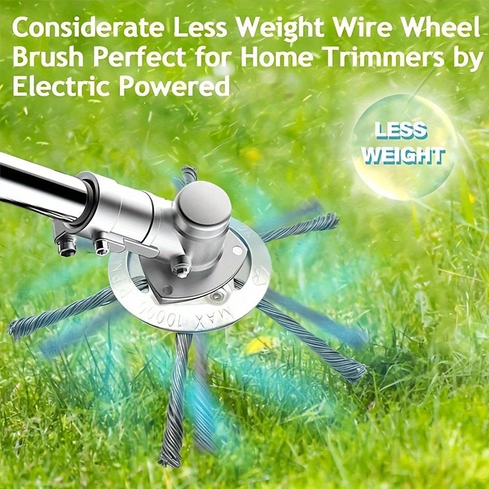 Steel Wire Trimmer Blades, 1 PC Lawn Mower Replacement Blades, Efficient Weed Cutting & Grass Trimming, Durable Metal Accessory, Sharp & Long Lasting