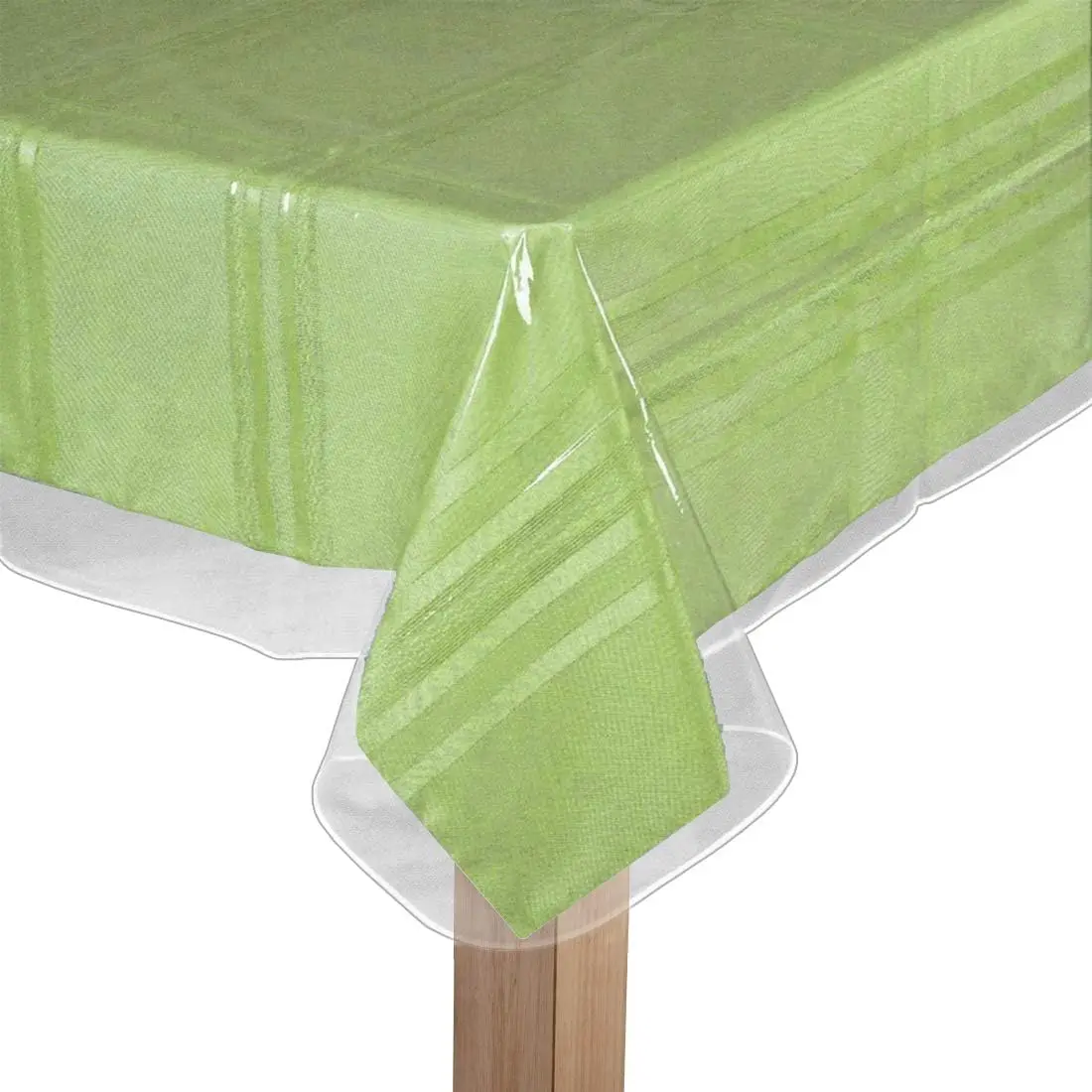 Clear Plastic Tablecloth Protector, Table Cloth Vinyl (54" x 54") |  PVC Transparent Table Cover. Heavy Duty Wipeable Dining Room Protector Pad Prevents , Stains, and Spills.