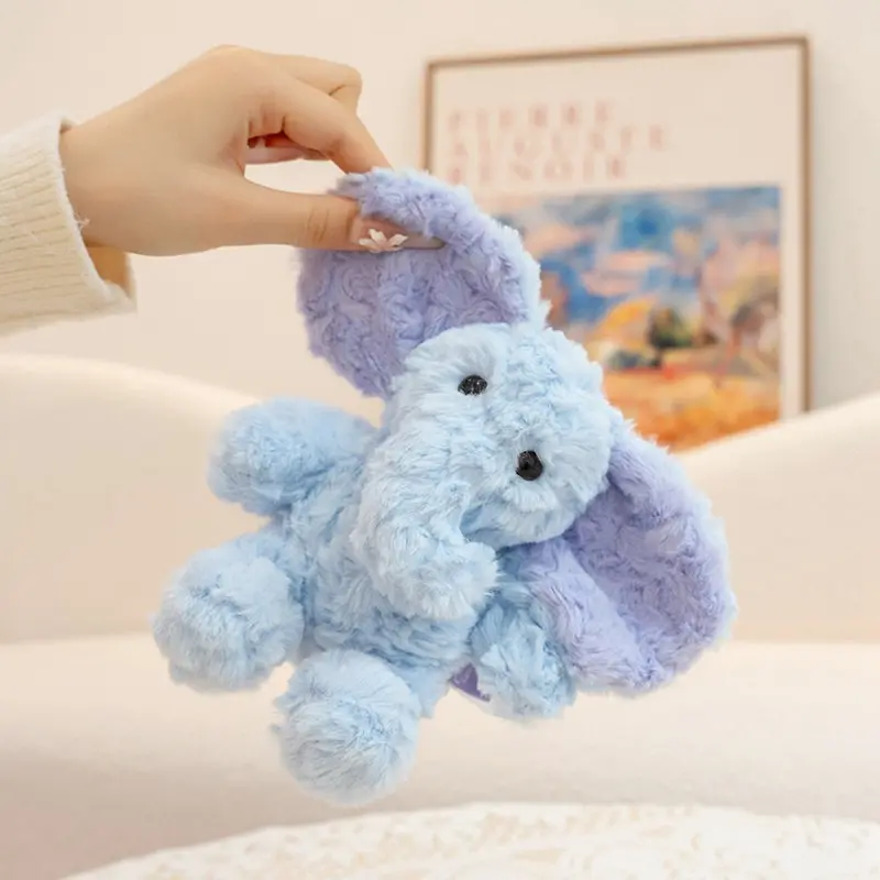 Cute Raccoon Elephant Plush Toy, Soft and Comfortable, Gift, Home Decor, Halloween Gift, Small Elephant Plush Doll