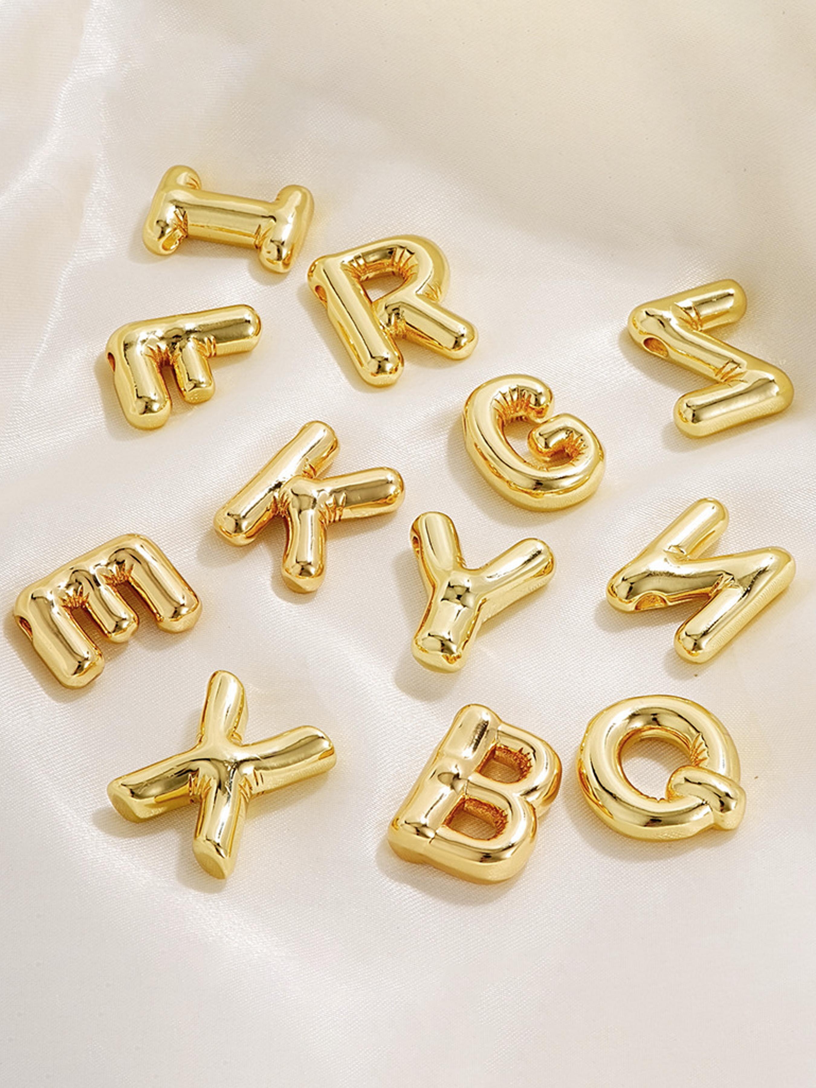 Fashionable Letter Pendant Necklace Initial, Alloy Jewelry for Party, Daily Clothing Decor, Trendy All-match & Exquisite Jewelry for Birthday Gift