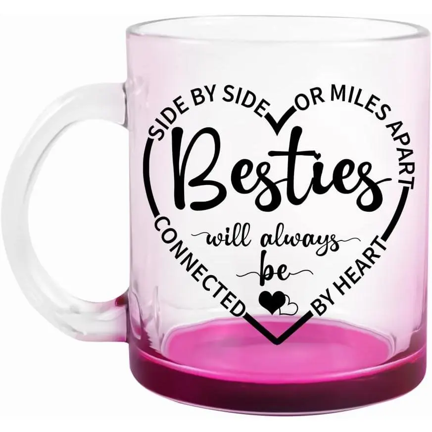 Coffee Mug, Bestie Glass Cup, BFF Mug, Birthday & for   - 11oz  Cup