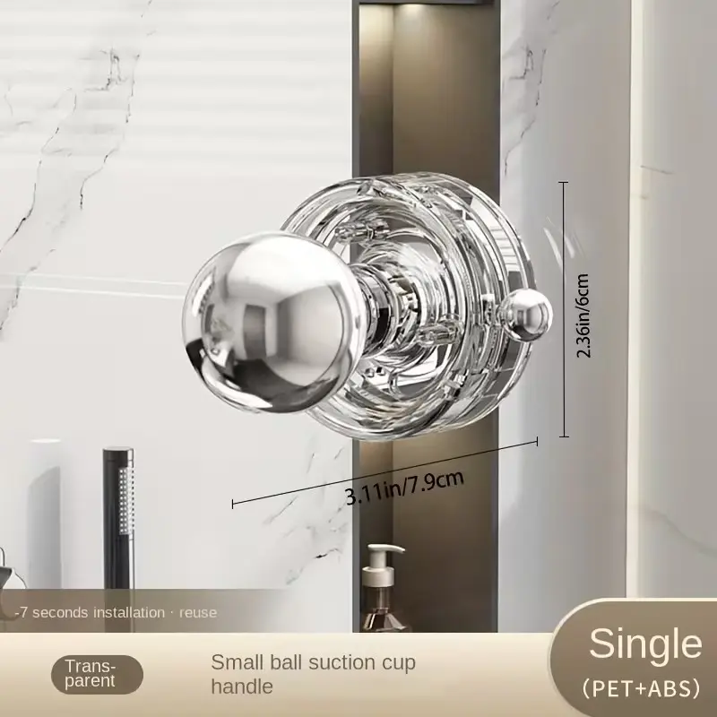 Door Handle with Vacuum Suction Cup, Multi-Functional Cabinet Handle, Furniture Control Tool, Vacuum Suction Mechanism