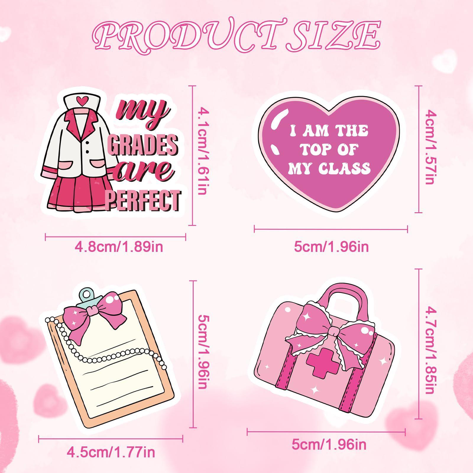 50 PCS Pink Melanin Nurse Stickers Pack, Inspirational African American Women Medical Decals for Planner Hydro Flask Clipboard, Nurse Appreciation Gifts Calling all my melanin nurses!🩺💕 50 cute pink stickers to decorate your work clipboard & hydro flas