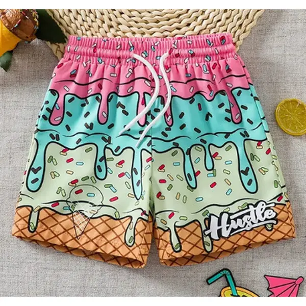 /Children's  trunks; adults, please contact us. Colorful Shorts Swim Cream Ice Bohemian