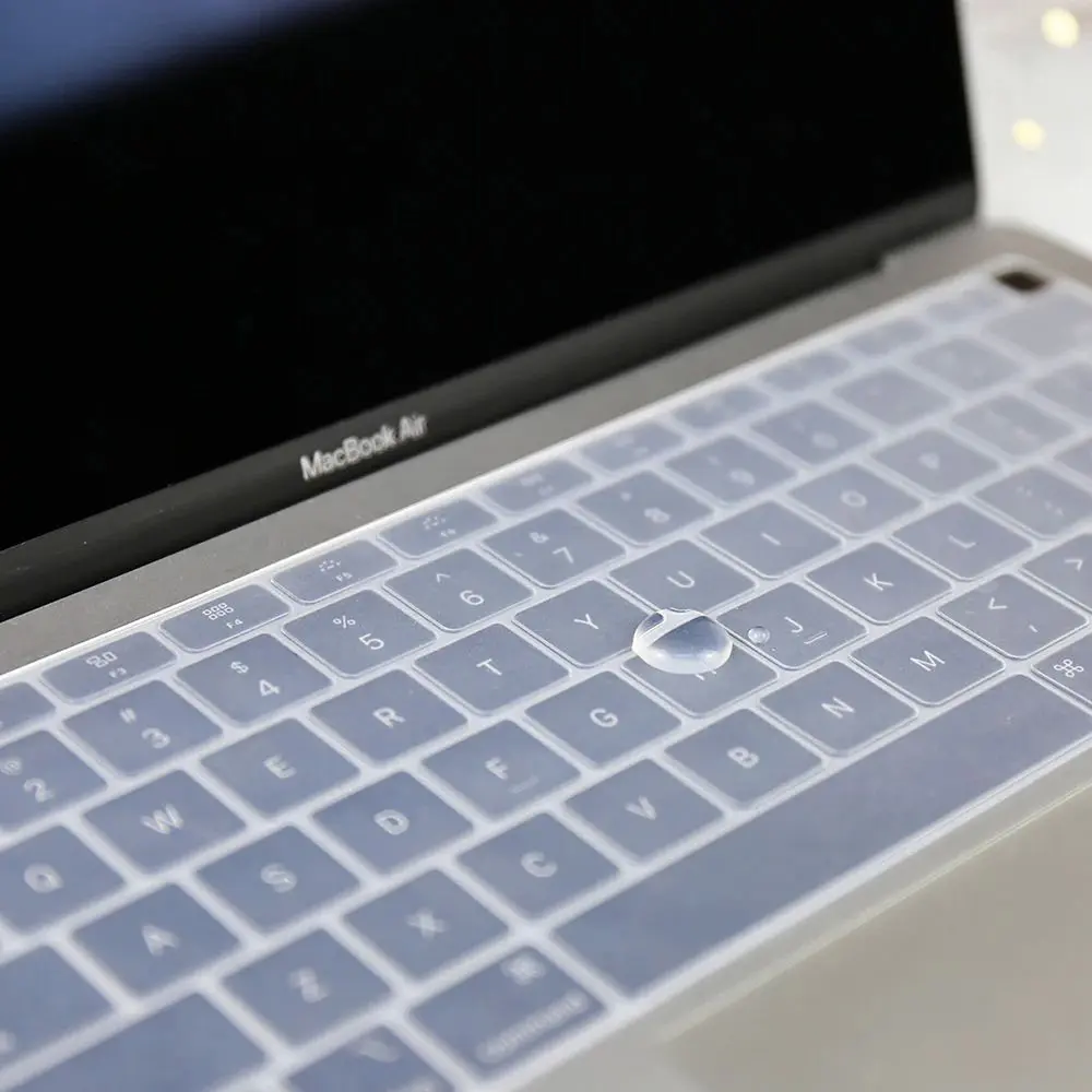 Ultra Thin Keyboard Cover Skin for MacBookAir13.6 /Pro16.2 /Pro14.2 /Air15.3 with Accessories Keyboard Silicone Protective Skin , U.S Layout, Non-interference Design for ID Key, Dust-proof, Silicone Protective Skin, Custom Fit