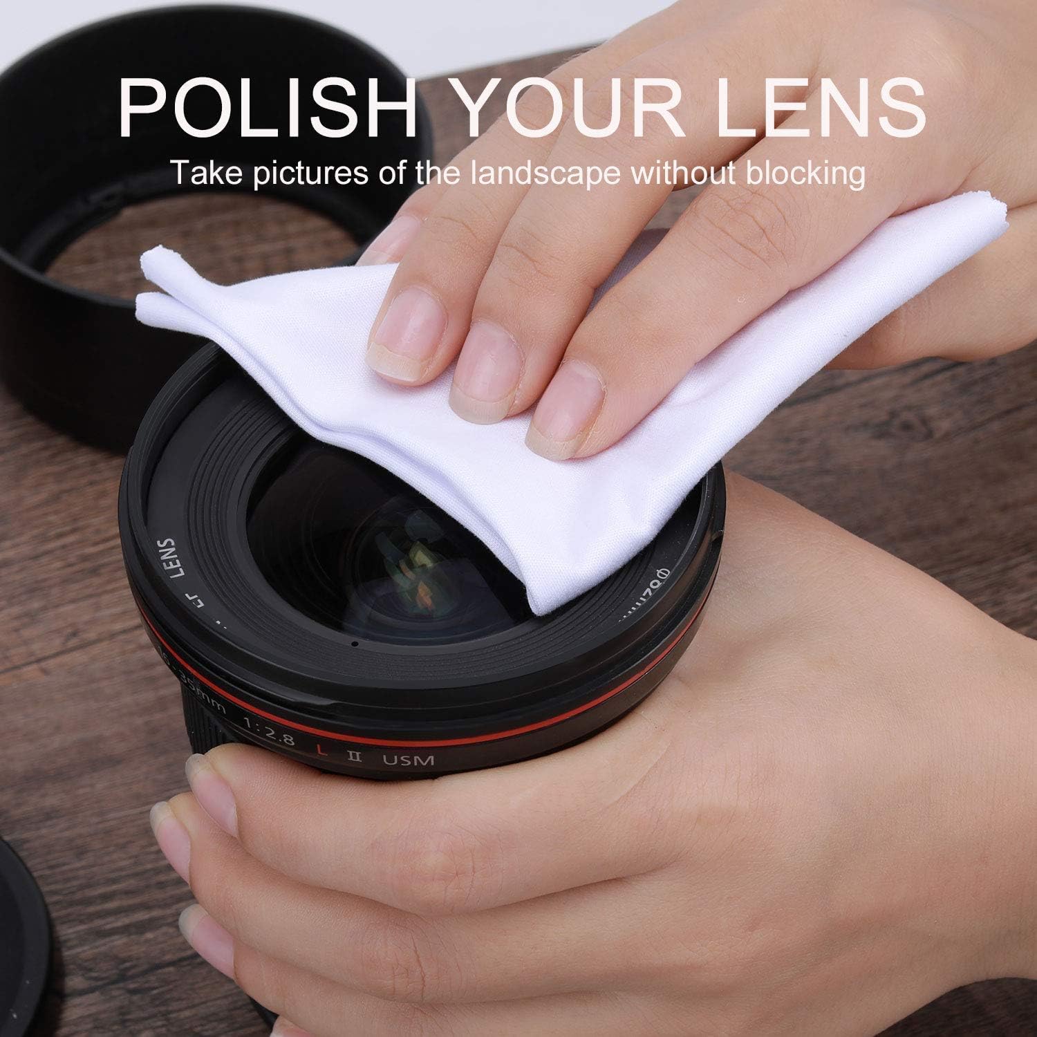 8 Pack Large Microfiber Cleaning Cloths (8" x 8") Multicolor Glasses Cleaning Cloth for Eyeglasses, Camera Lens, Cell Phones, Laptops, LCD TV Screens and More