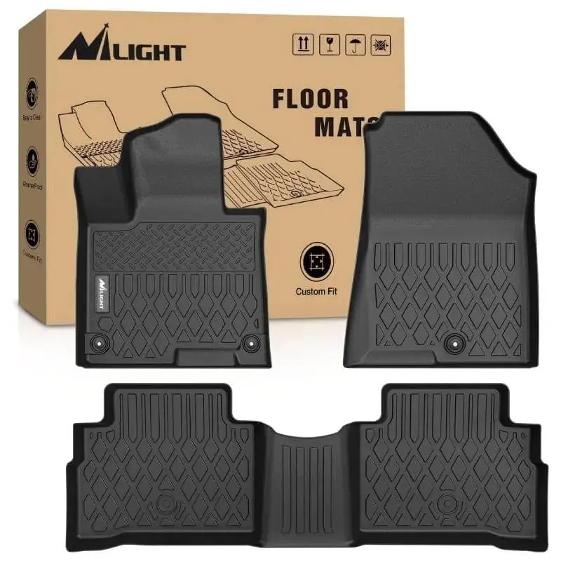 Nilight Custom Fit Solid Synthetic 4-Piece TPE Floor Mats for 2023-2025 Kia Sportage Non-Hybrid, Floor Mats For Car, Automotive Mats
