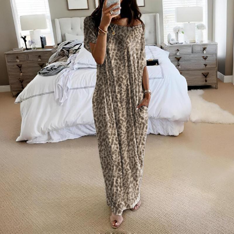 Women's loose casual striped dress, roundneck short sleeves comfortable home wear,elegant Victorian style for autumn and winterSeasons