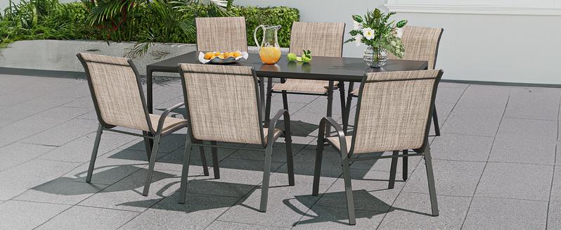 UDPATIO Patio Dining Chairs Set of 2/3/4/6, Breathable Seat Fabric and Alloy Steel Frame for Backyard, Porch, Garden Chairs Outdoor Stackable Dining Chairs High Back Lumbar Support Durable Qualities UDPATIO Patio Dining Chairs Set of 2/3/4/6, Breathable Seat Fabric and Alloy Steel Frame for Backyard, Porch, Garden Chairs Outdoor Stackable Dining Chairs High Back Lumbar Support Durable Qualities