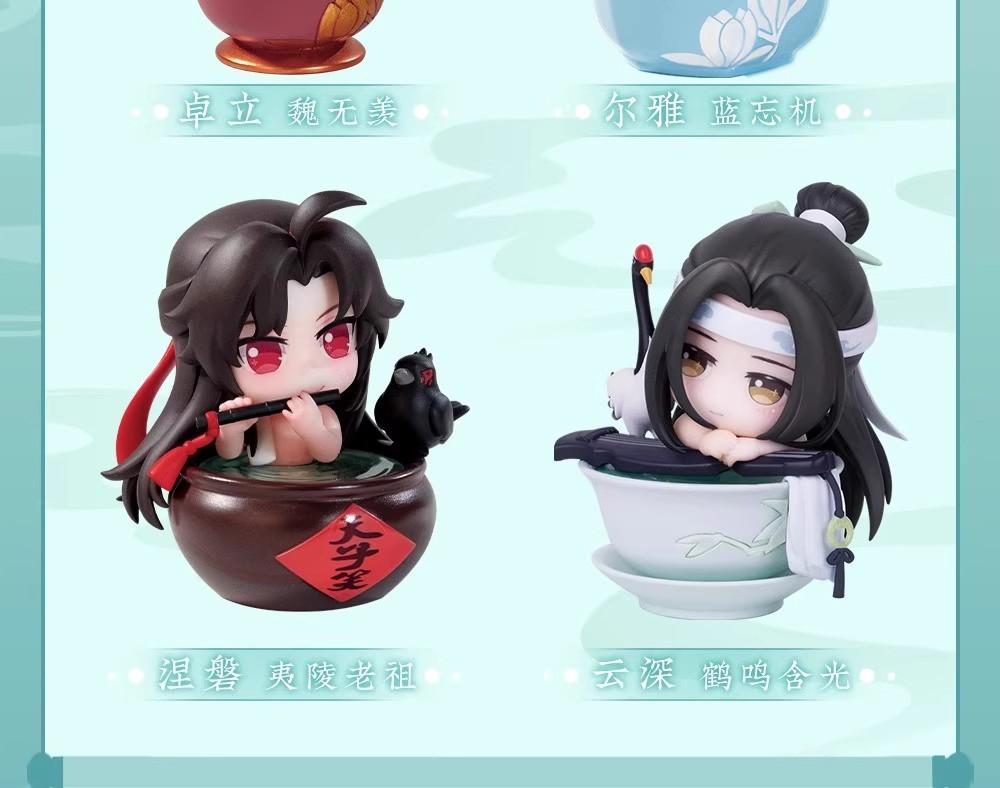 New Genuine The Founder Of Diabolism Action Figure Lan Wangji Model Anime Peripherals Wei Wuxian Anime Figures Gift Toys