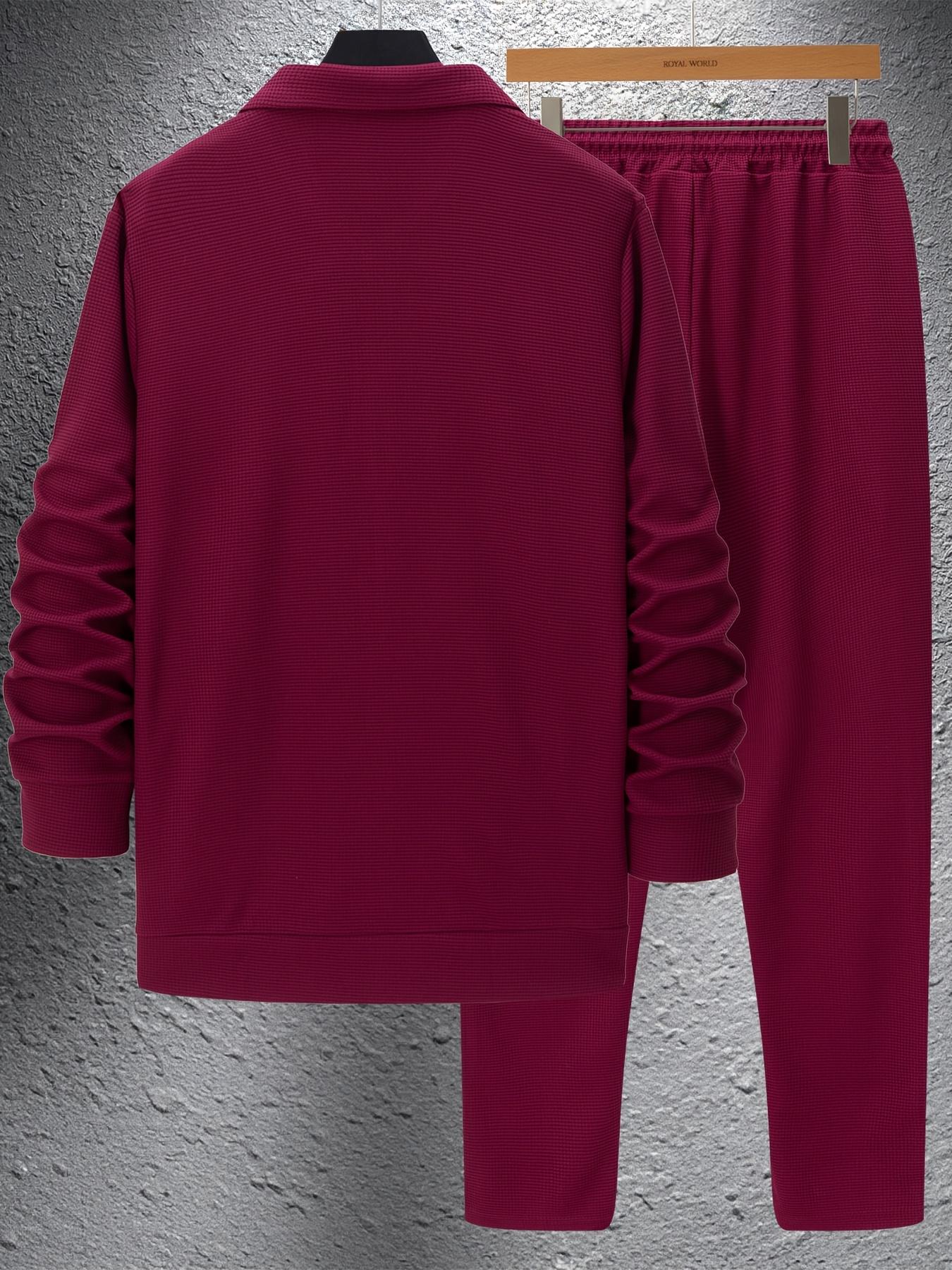 New long sleeved lapel zipper jacket and casual pants set, suitable for winter and autumn