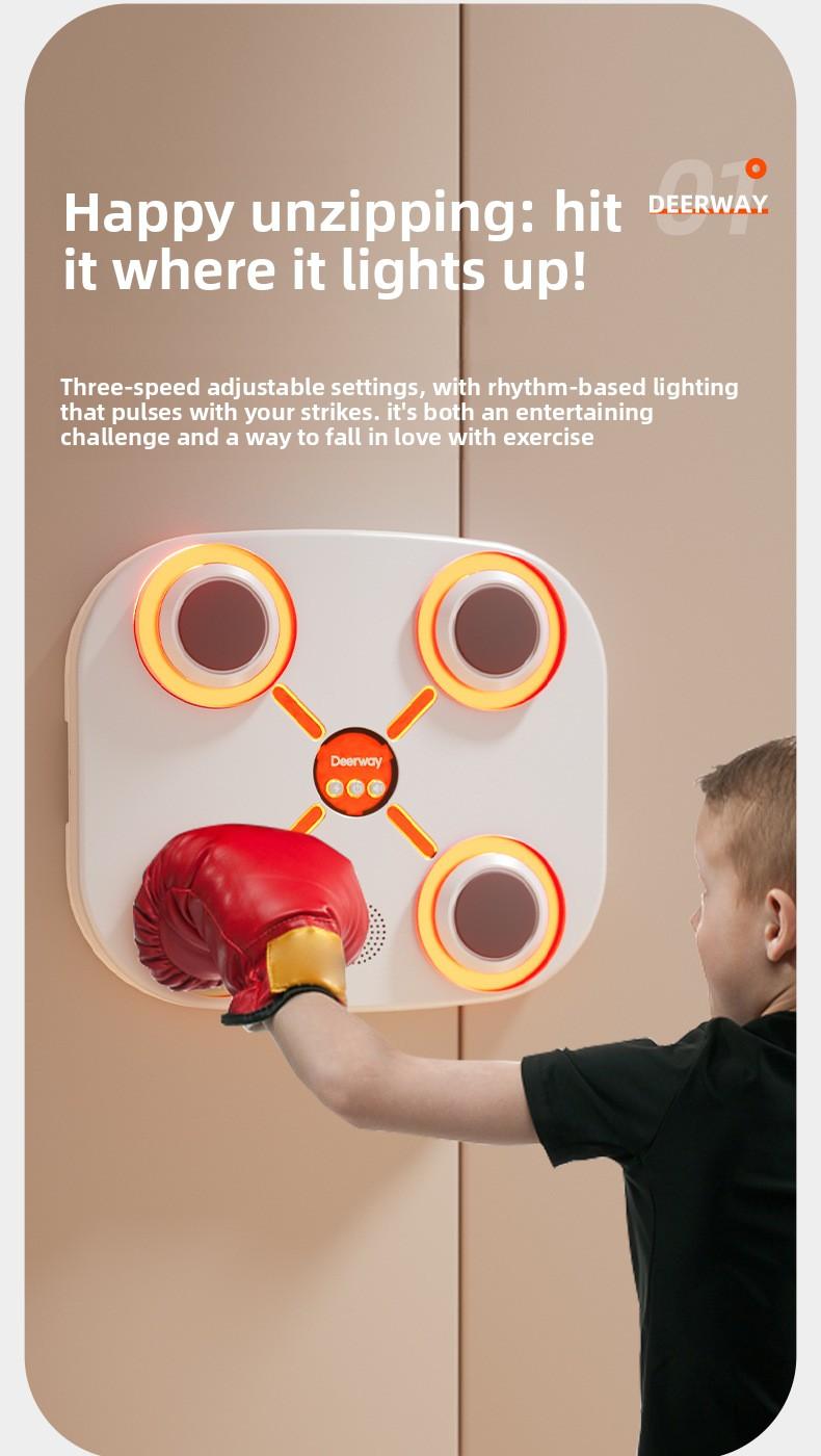 Music Boxing Machine Boxing Wall Target Home Trainer Sandbag Boxing  Intelligent Indoor Sports Fitness Equipment