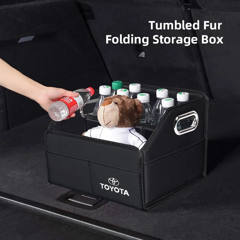 Car High-capacity Car Storage Box Organizing Bag Trunk Tool Case Auto Accessories For Toyota Corolla Yaris Aygo Prius CHR Camry Auris Avensis Land Cruiser Prado 4Runner Hilux Harrier Avalon Venza Fortuner Verso Sienna Mirai