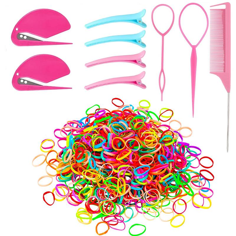 Girls' Hair Braiding Kit, Includes Weaving Tools Comb Clips, Durable Easy-To-Use Accessories, Perfect for Girls Hairstyles, Hair Styling Tools
