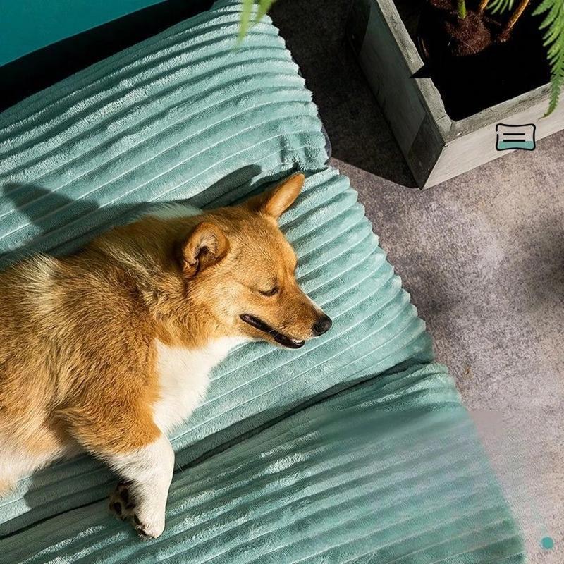 47-Inch/XXL Orthopedic Dog Bed, Foldable Pet Lounge Chair With Removable Washable Cover - Polyester Fiber, Suitable For Large Dog Breeds, Comfortable Sleep, All-Season Use, Extra-Large Dog Mattress Bedding Apartment