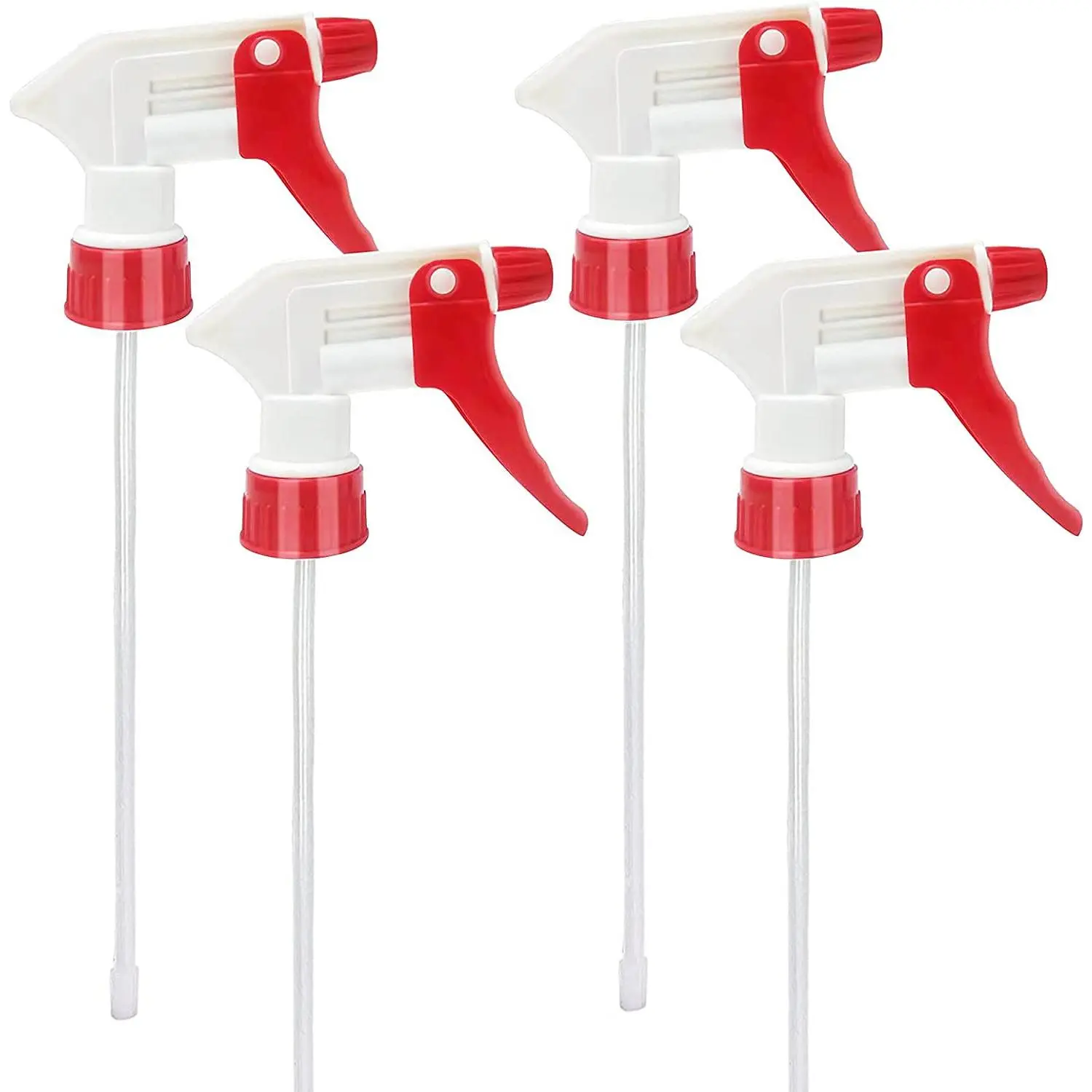 Plastic  Bottle Nozzle Heavy Duty Spraying Bottle  Part Leak Proof Mist Water Bottle  Nozzle for  Cleaning Solutions -Purpose Adjustable  Sprayer 4 count (Red) | Heavy Duty, Red Spraying Bottle  Part, Leak Proof, Adjustable , For  Cleaning Solutions