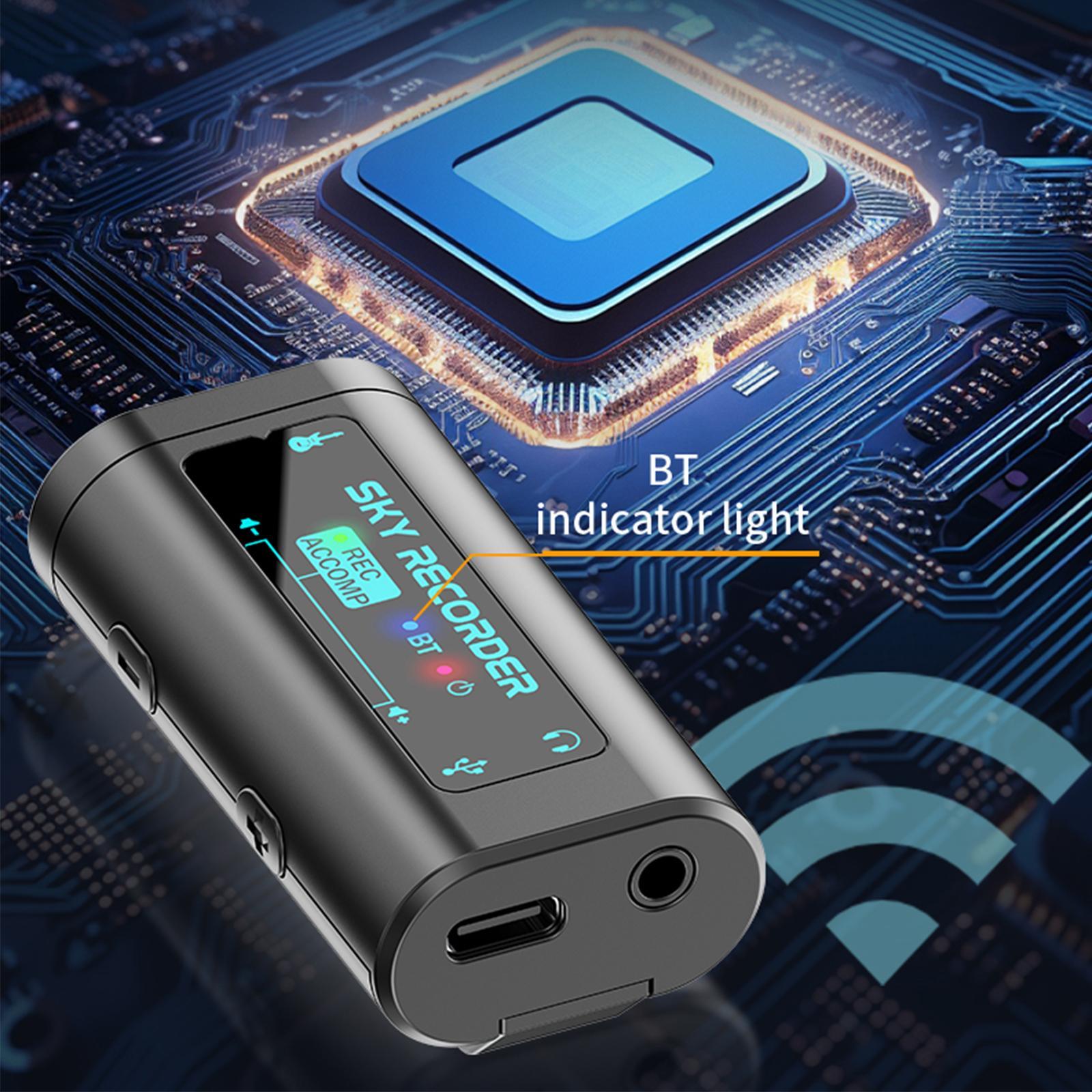 Guitar Audio Interface, Pocket Internal Recording Sound Card with Type-C for Live Streaming by iPad, iPhone, Android, PC Plug and Laptop Plug & Play