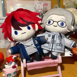 Genuine The Hundred Line Chibi Eyes 10cm Plush Toy Takumi Sumino Eito Aotsuki Darumi Amemiya Kako Tsukumo Stuffed Plush Doll Toy