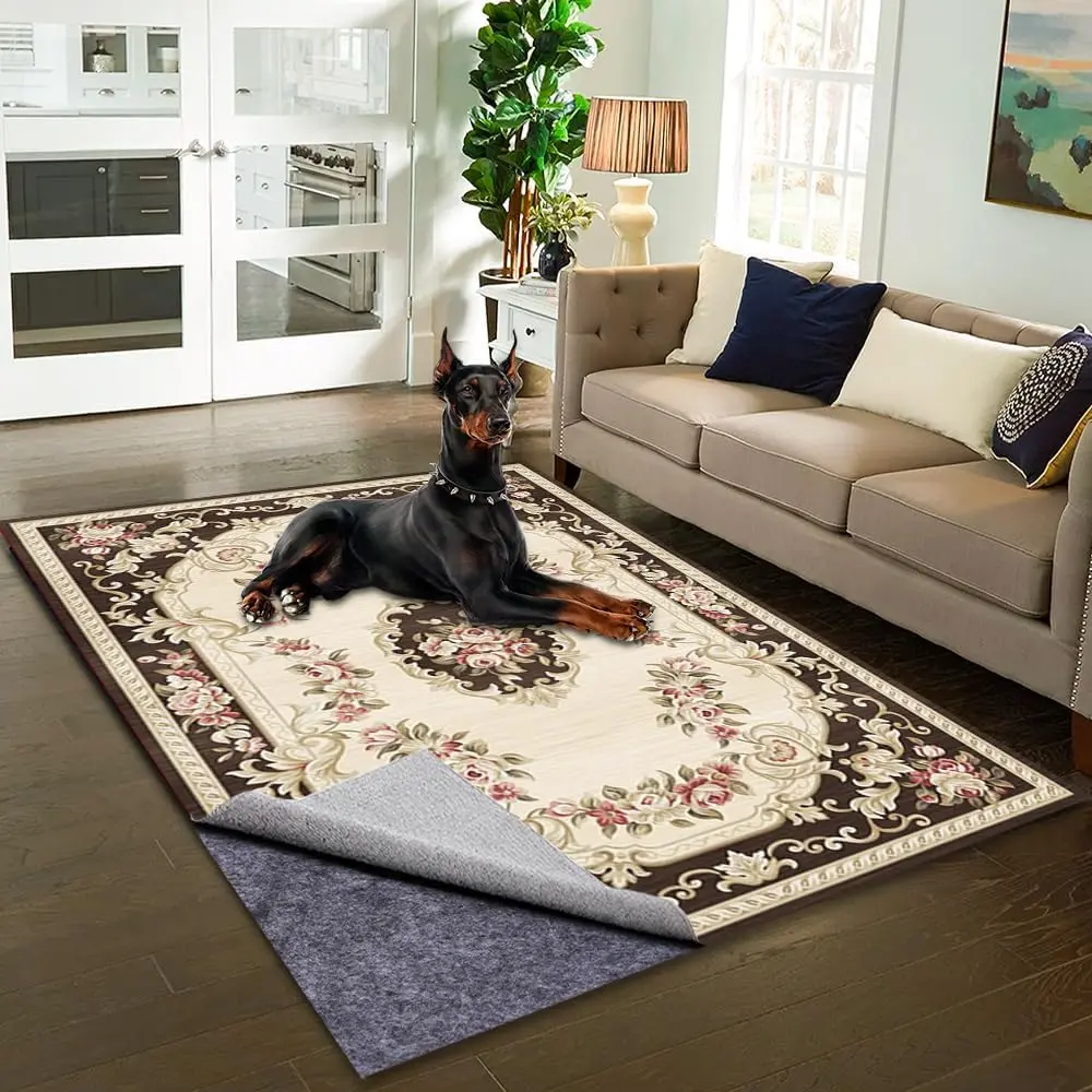 Non-Slip 1/5” Extra Thick 8x10 ft Rug Pad for Large Area Rugs Durable Felt Floor Protection pad for  Floors, Suitable for . Rug Pads Keep Rugs in Place and Provide Cushioning
