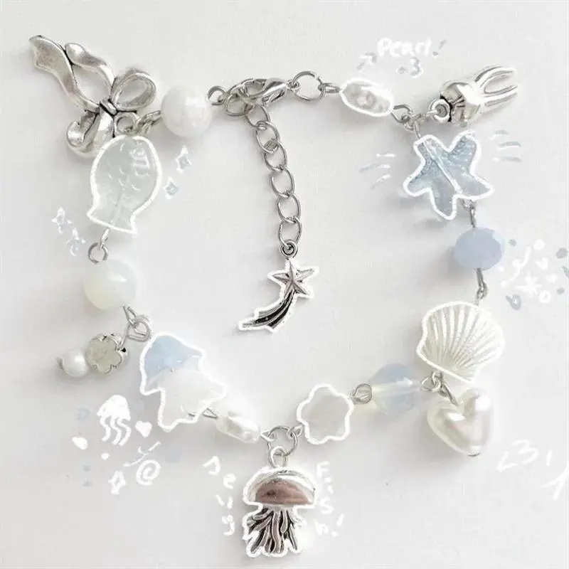 blue jellyfish bracelet cute