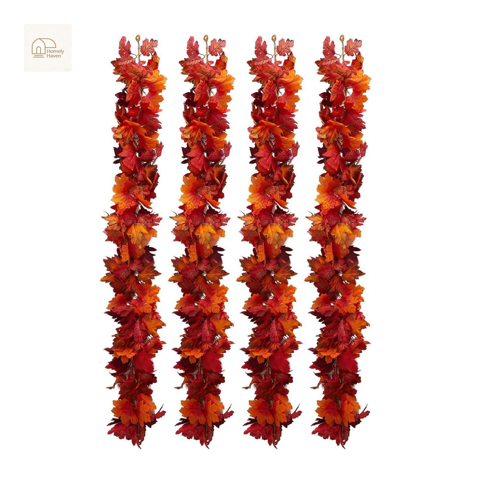 Fall Vines, Artificial Maple Leaves Garland Hanging Vines Holiday Home Decor Party Favor