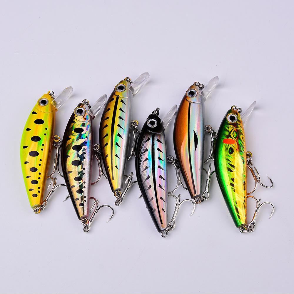 Minnow Sinking Fishing Lure 8cm 11g & 4.5cm 3g Hard Plastic Bionic Lures DW457 DW48 Long Cast Bass Trout Freshwater Fishing Tackle