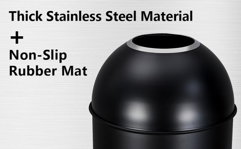 GARVEE Commercial Grade 17 Gallon Brushed Stainless Steel Open Top Trash Can for Home, Office, Restaurant, Kitchen, and Restroom Use - Durable Waste Bin Design for Efficient Waste Management GARVEE Commercial Grade 17 Gallon Brushed Stainless Steel Open Top Trash Can for Home, Office, Restaurant, Kitchen, and Restroom Use - Durable Waste Bin Design for Efficient Waste Management