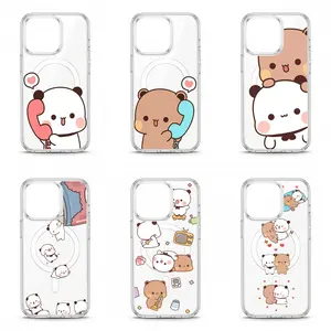Cute Yier Bubu Y2K Style Cartoon Characters Magsafe Phone Case for iPhone 11 12 13 14 15 16 17 Pro Max Plus Air Holiday Gift Protection