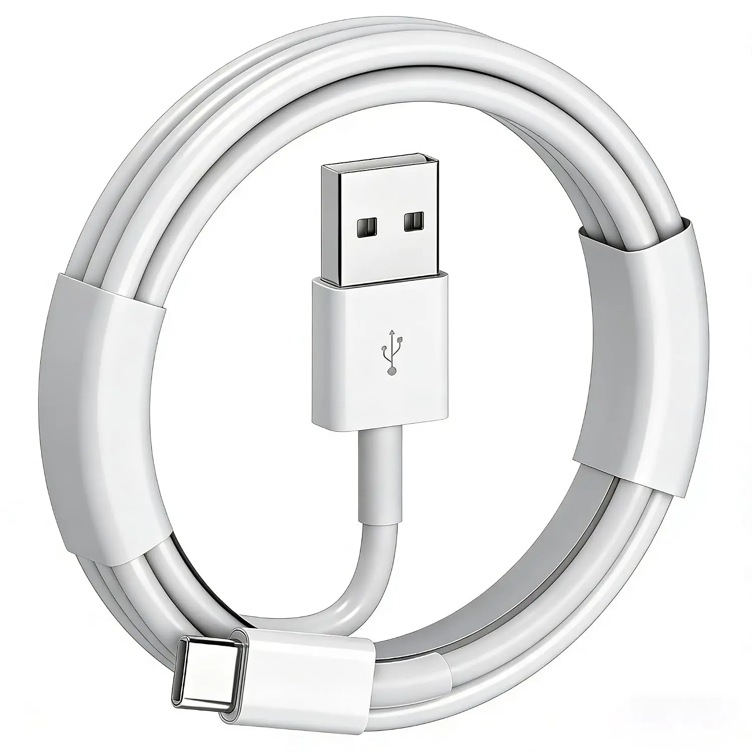 USB A to USB C  for  17 16 15 Pro Max,  Air, 17 16 15 Pro, 17 16 15 Plus, 16e, USB to USB C  Charger  USBC    USB C Cord 3FT 1 count (White)