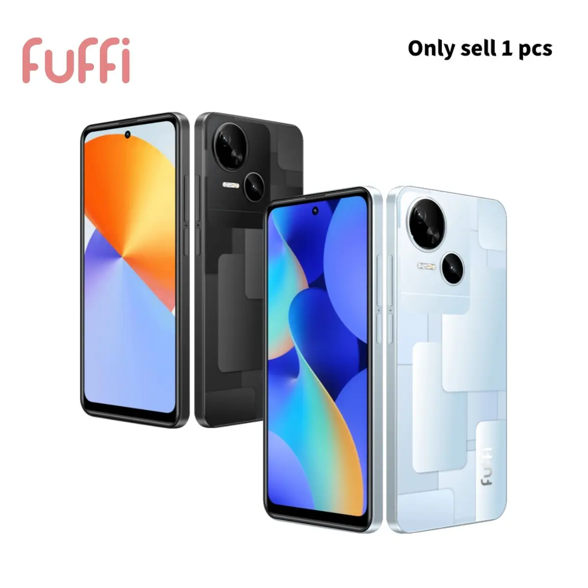 FUFFi - New smartphone, 6.56-inch high-definition screen, 5MP+13MP pixels, 4GB RAM+32GB ROM, 3100mAh battery, Android 12.0, 4G network, dual SIM dual standby, stylish phone, GPS navigation