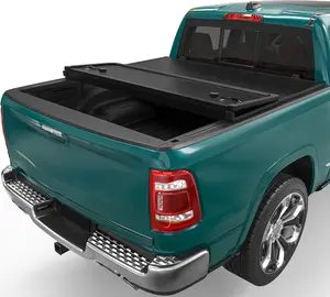 FRP Hard Tri-Fold Truck Bed Tonneau Cover Fit for 2009-2024 Ram 1500 Classic & 2009-2025 New Body 5.7 ft Bed w/o Rambox