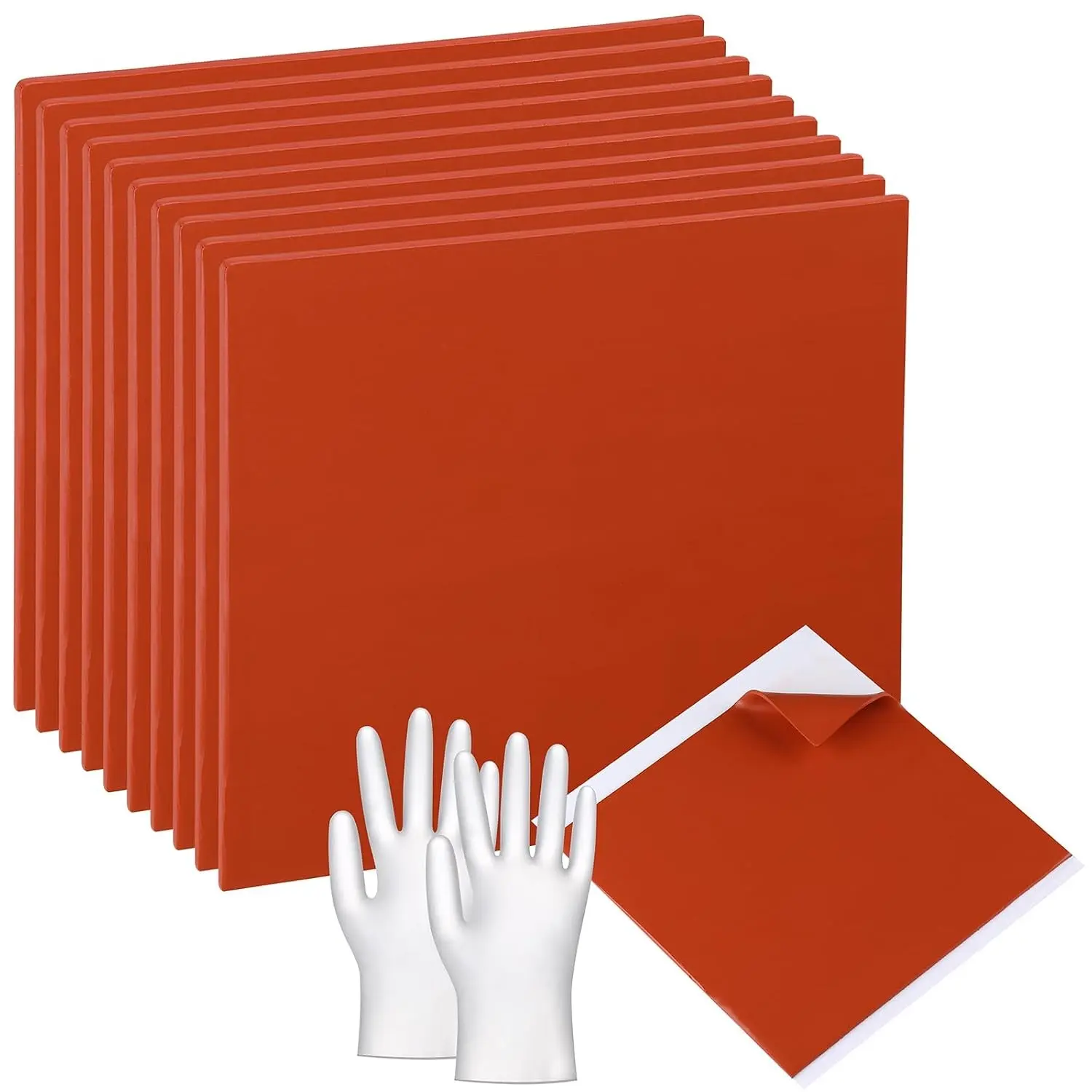 Moldable Fire Putty Electrical Pads Fire Barrier Moldable With Disposable Gloves for Sockets Wall Openings Electrical Box Water Supply Boxes (10, 7-1/2 Inch)