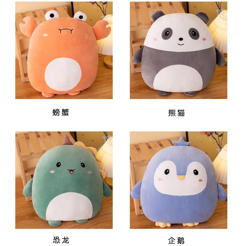 40cm Cuddly Squishy Penguin Pig Rabbit Panda Crab Kawaii Zoo Animal Plush Pillow Soft Plushie Peluche Doll Kids Birthday Gift