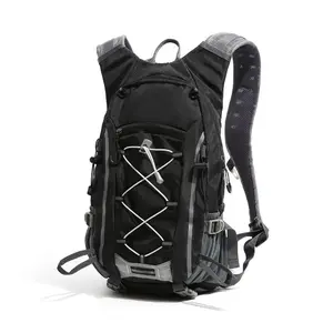 Lightweight Reflective Hiking Hydration Backpack, Breathable Outdoor Cycling Mountaineering Trail Running Water Storage Daypack