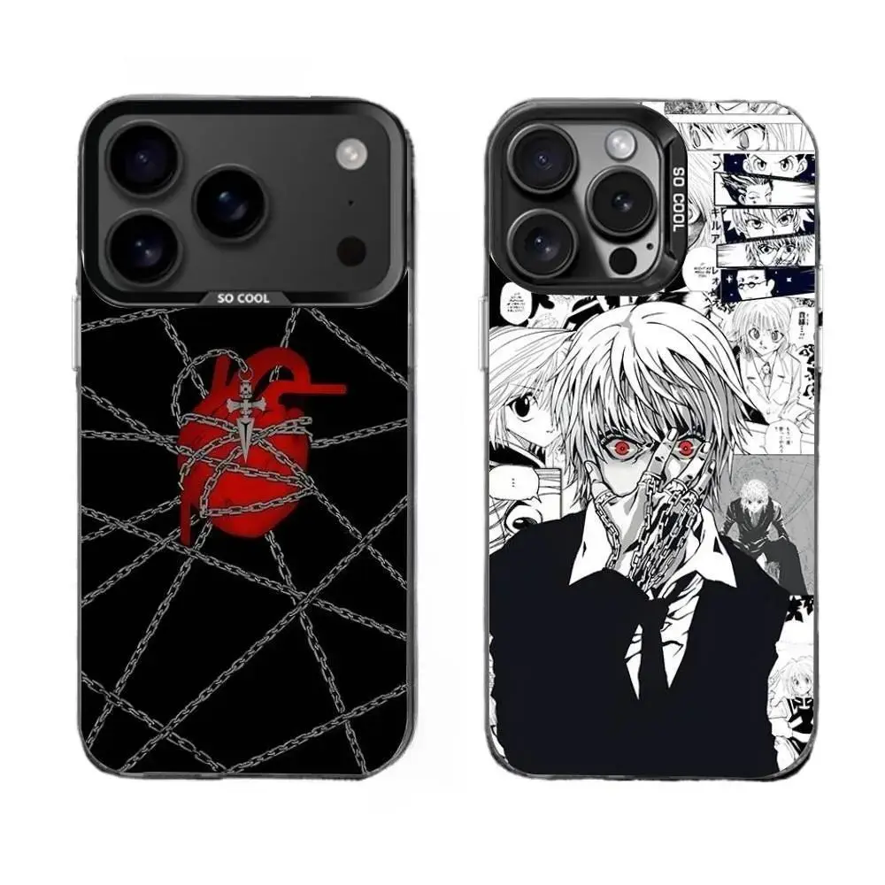 Y-Hunter x Hunter Kurapika Chain Heart Personalized Phone Case - Durable, Protective, Resistance Mobile Phone Accessory for iPhone 11-17 Pro Max, Samsung S22-S25 Ultra, Ideal for Christmas, Thanksgiving Gifts